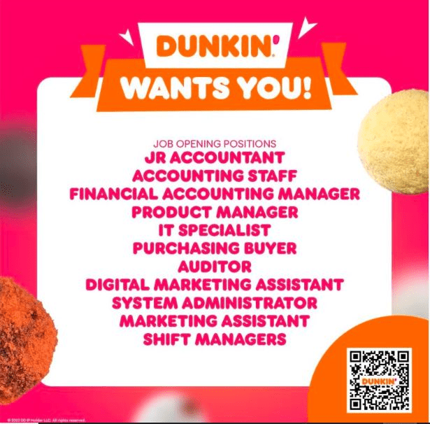 CAREER OPPORTUNITIES AT DUNKIN DONUTS PHILIPPINES