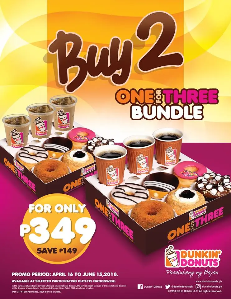 DEALS AT DUNKIN DONUTS PHILIPPINES
