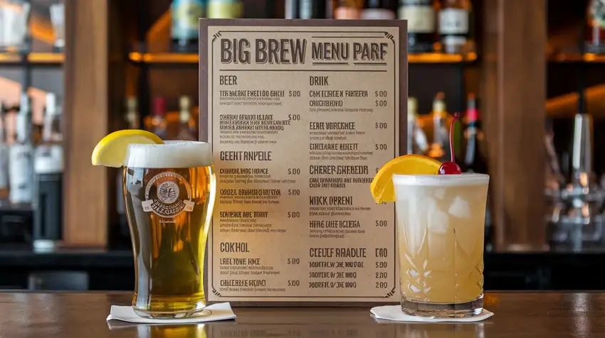 BIG BREW MENU PARF