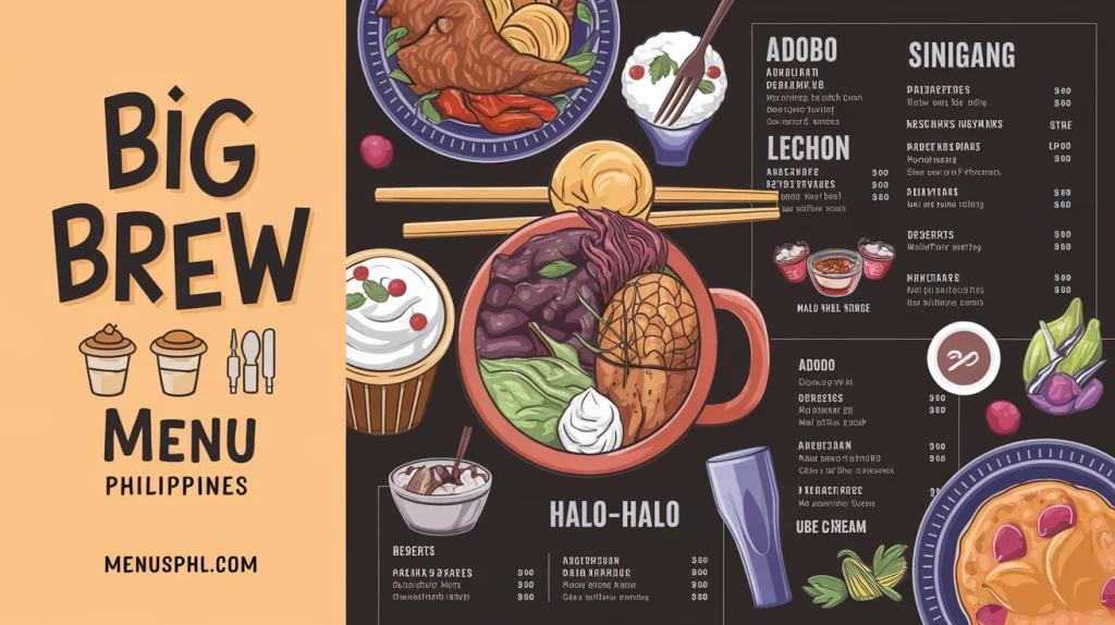 BIG BREW MENU PHILIPPINES